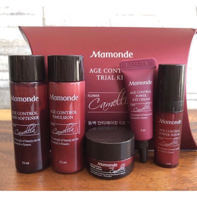 Bộ Kit Dưỡng Da Chống Lão Hóa Mamonde Age Control Trial Kit  5 món