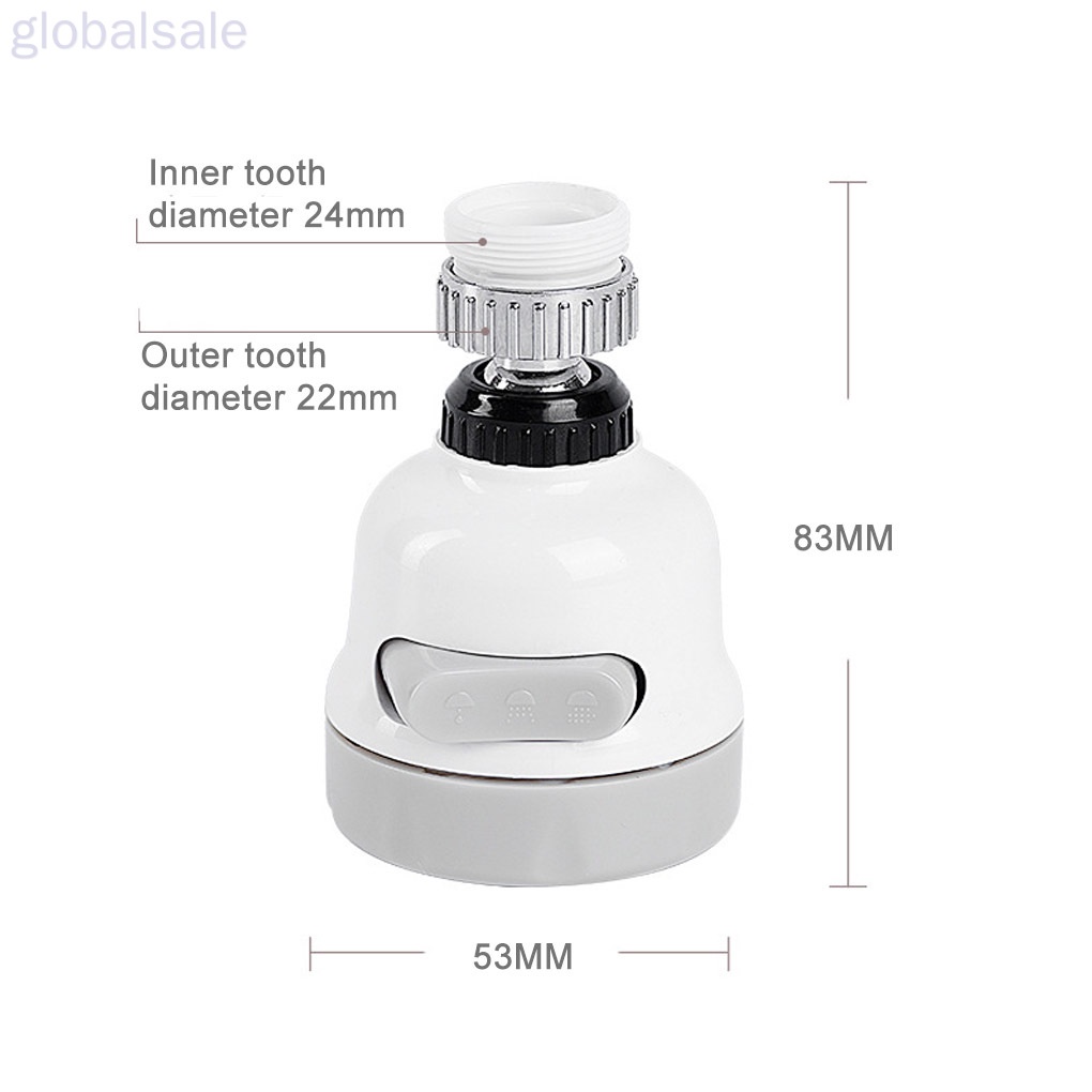 Đầu Nối Dài Vòi Nước Chống Văng Tiết Kiệm Nước Thông Dụng Cho Nhà Bếp