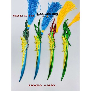 Móc khóa Thiên Bảo Phục Yêu Lục - Trảm Tiên Phi Đao 4 Món