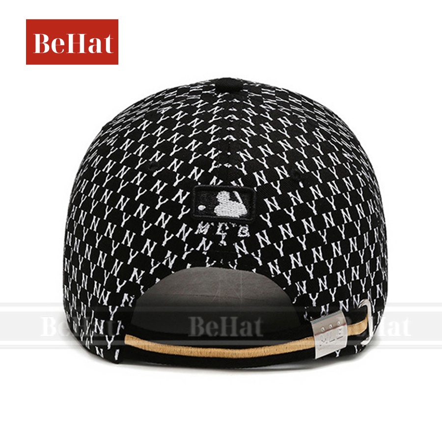 Nón Kết NY MLB Nam Cao Cấp Logo Có Viền, Chất Vải Demi Xịn, Họa Tiết in Chìm [HOT TREND]