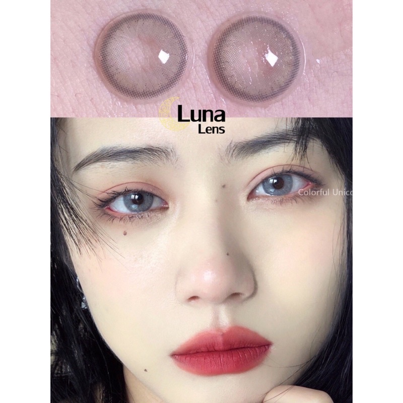 MỘT ĐÔI KÍNH ÁP TRÒNG MÀU XÁM BẠC WINDY GRAY SIÊU ÊM SIÊU MỀM NỘI ĐỊA TRUNG QUỐC - LENS CÓ ĐỘ CẬN
