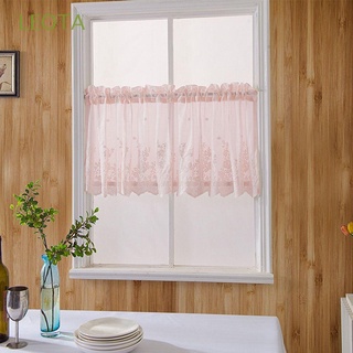 Rèm cửa sổ ngắn thêu hoa viền ren hiện đại trang trí nhà cửa xinh xắn