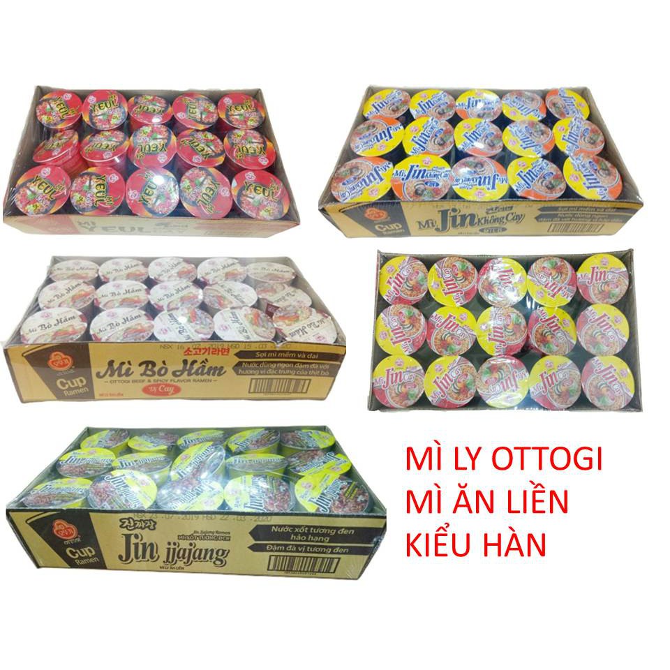Hàng xịn- THÙNG 15 LY MÌ ĂN LIỀN HÀN QUỐC OTTOGI