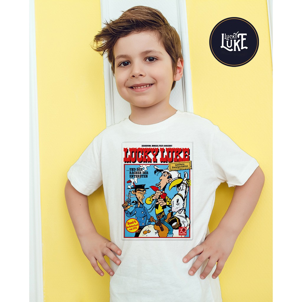 Áo thun Cotton Unisex - Movie - Lucky Luke - Lucky luke