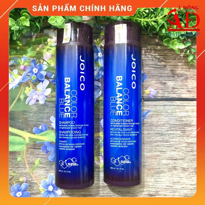 [+Tặng mũ trùm] DẦU GỘI XẢ JOICO COLOR BALANCE BLUE TĂNG CƯỜNG ÁNH XANH VÀ KHỬ ÁNH CAM USA 300ML