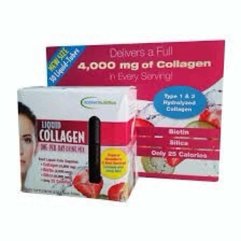 [CHỈ BÁN HÀNG MỸ] COLLAGEN DẠNG NƯỚC LIQUID COLLAGEN HỘP 30 ỐNG[BAO DÙNG]