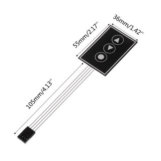 Bàn phím 3 phím 1x3 Matrix Array kích thước 1*3Key 36*55mm
