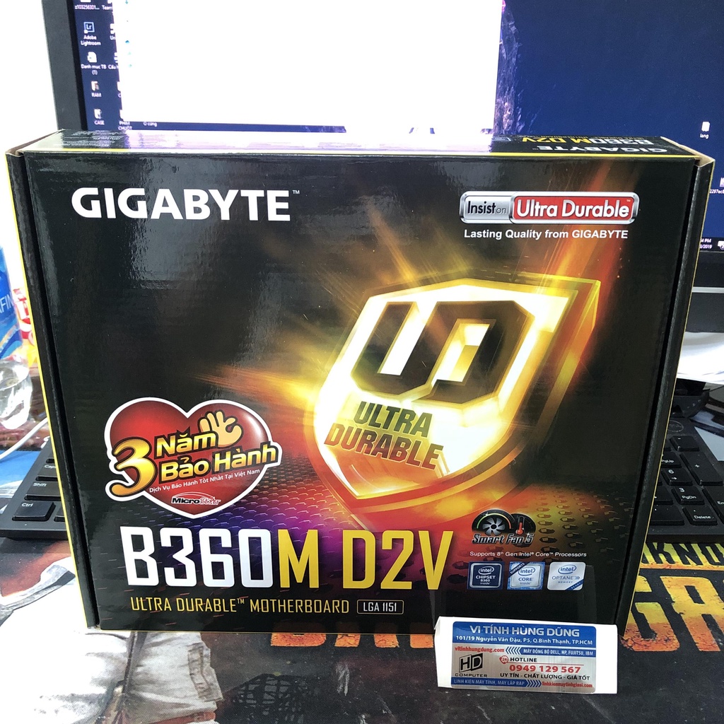 Mainboard Gigabyte B360M-D2V socket LGA 1151(Coffeelake) bảo hành 36 tháng