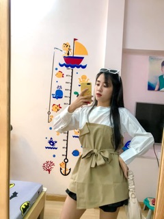 Áo sơ mi phối kaki
