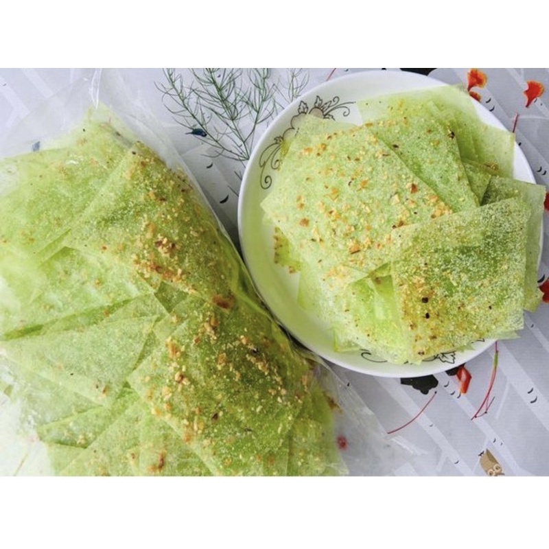 Bánh tráng ngon vị lá dứa
