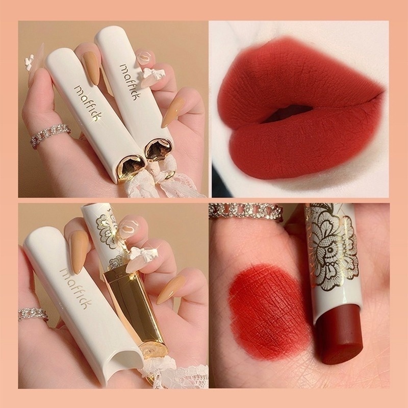 [Hàng mới về] Son môi dưỡng ẩm lâu trôi không thấm nước 6 màu tùy chọn