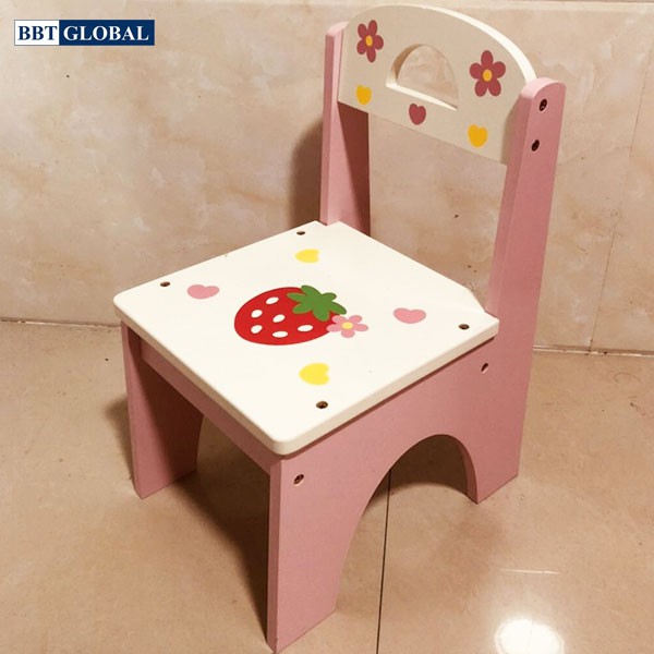 Ghế ngồi cho bé BBT Global bằng gỗ JYNC017