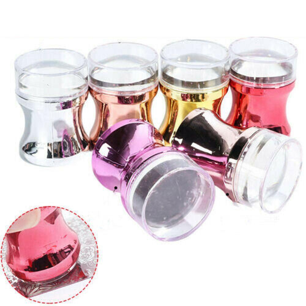 Set 3 Con Dấu Silicone Trong Suốt In Móng Nghệ Thuật