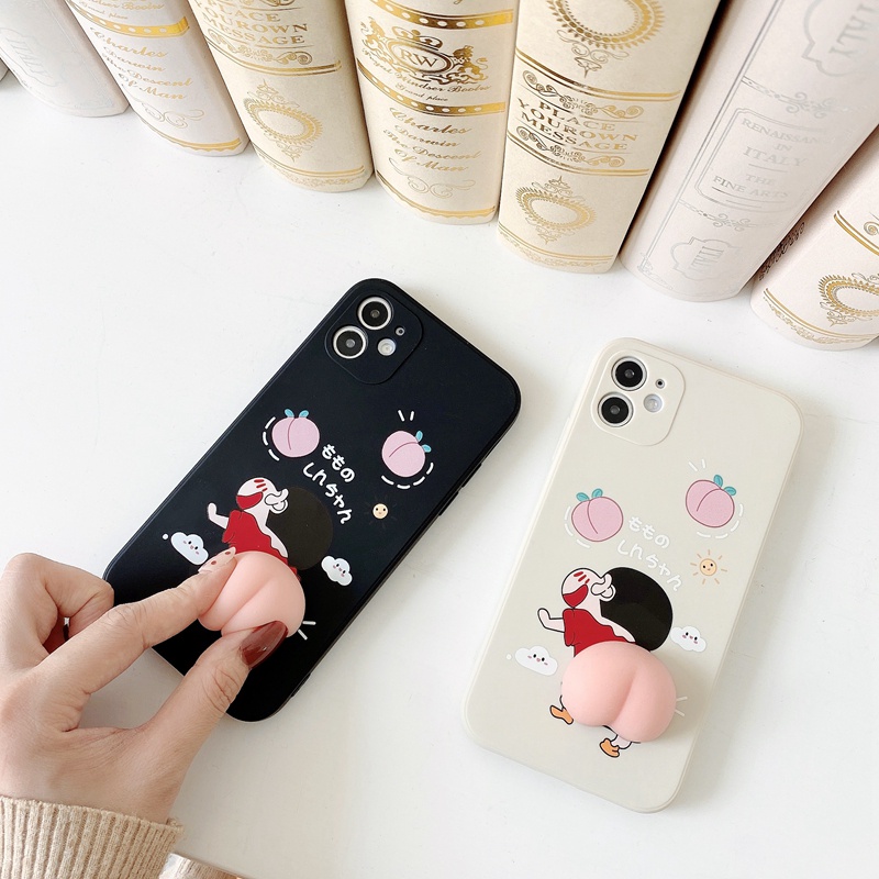 Ốp Điện Thoại Dẻo Hình Cậu Bé Bút Chì Shin Cho Realme C25 C21 C20 C17 C15 C12 C11 C3 C2 8 5g 7 7i 6 5 5s 5i