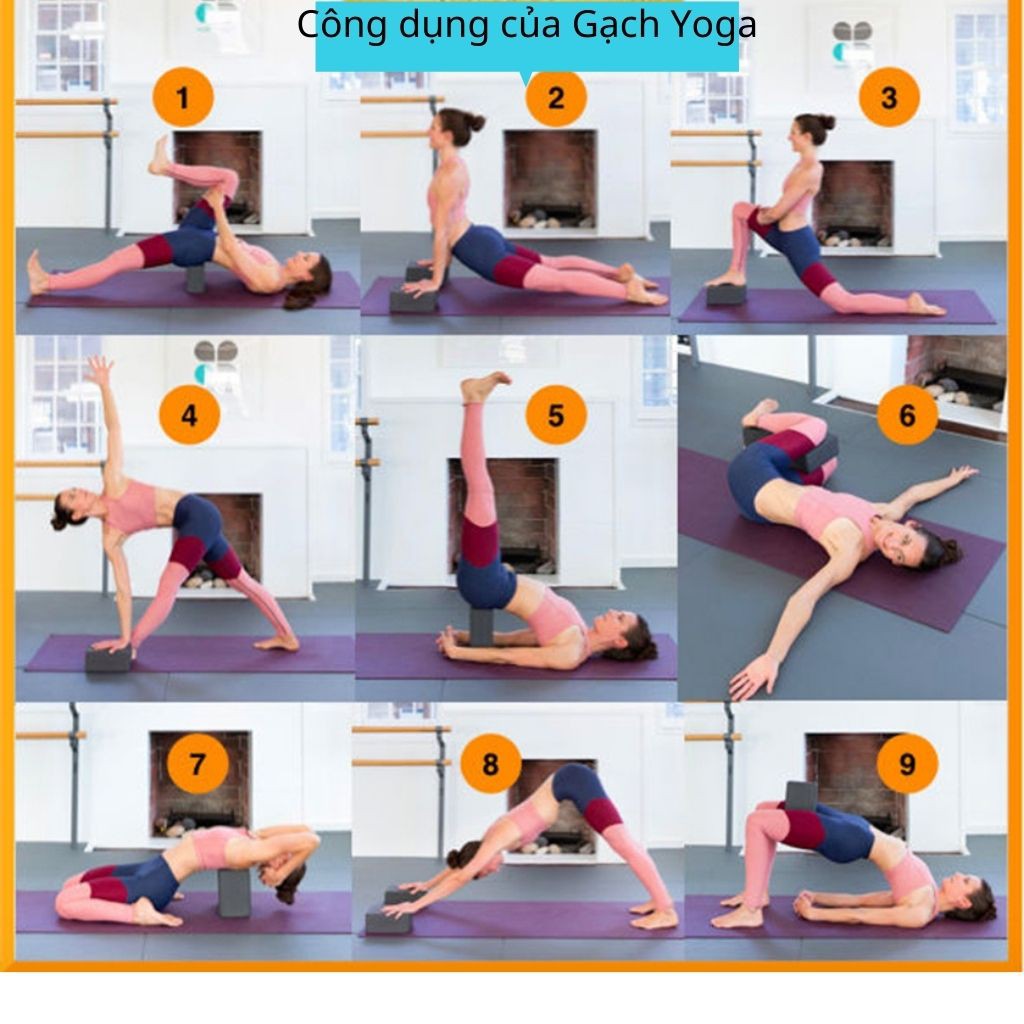 Gạch Tập Yoga Thương Hiệu ECO, Gạch 300g Không Lún, Đầm Tay S1GACH