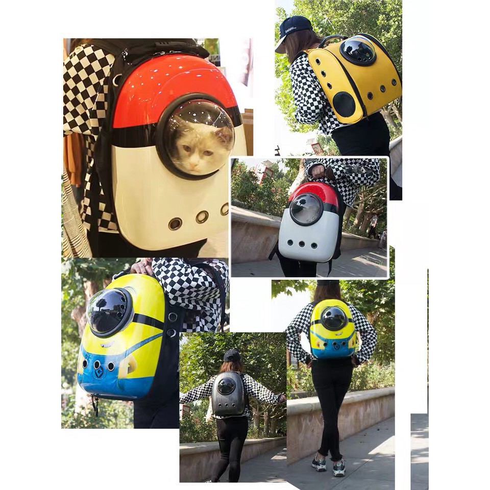 [ FREESHIP ] Balo phi hành gia Minions cho thú cưng cao cấp