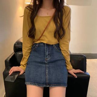 [ Ord ] Áo thun dài tay cổ vuông ullzang 2019