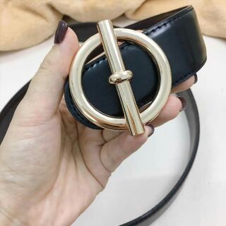 Dây lưng bản 4f khóa kim loại cho nam và nữ