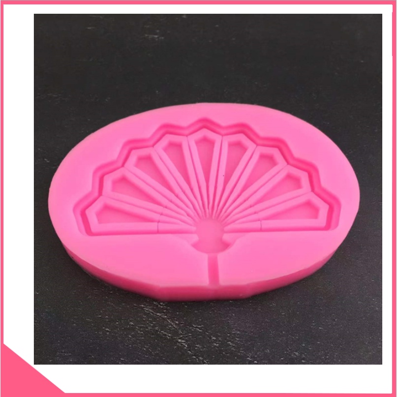 Khuôn silicon 3d làm rau câu hình cây quạt trung hoa