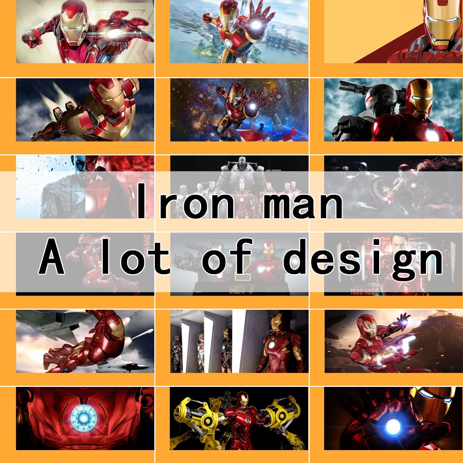 Tấm Lót Chuột Và Bàn Phím Cỡ Lớn Chống Thấm Nước Hình Marvel Iron Man