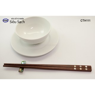 ĐŨA GỖ TRẮC KHẢM 3 CHẤM XÀ CỪ HAHANCO CTH111