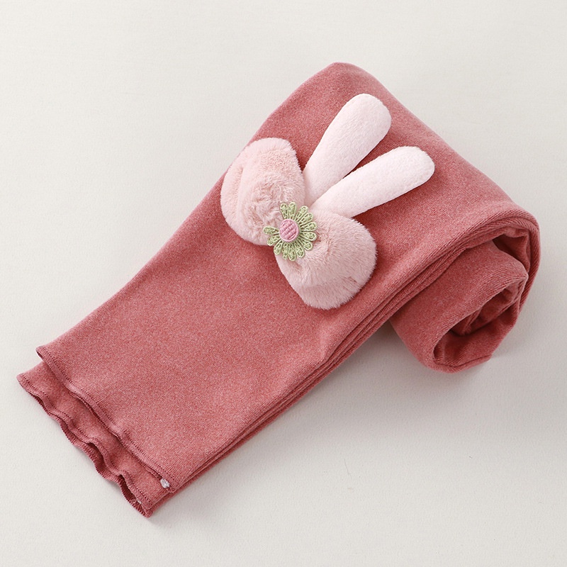 Quần Legging Co Giãn Họa Tiết Hoạt Hình Phong Cách Hàn Quốc Cho Bé Gái