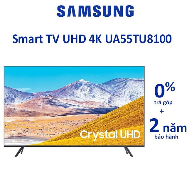 Tivi Samsung Smart 4K 55TU8100 55 inch UHD