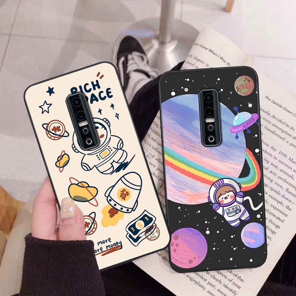 Ốp Vivo V17 Pro in hình vũ trụ, phi hành gia bầu trời cute dễ thương