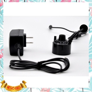 [Có nguồn, Màu Đen] Máy phun sương tạo khói dùng cho phong thủy có đèn đổi màu 12led