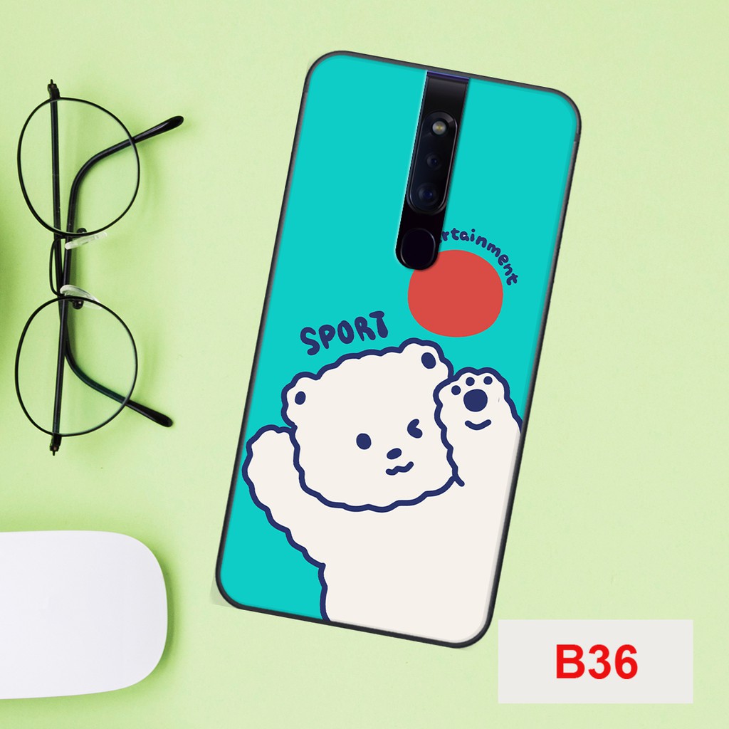 [FREESHIP]ỐP LƯNG OPPO F11/F11 PRO HÌNH CHÚ GẤU TRẮNG SIÊU CUTE