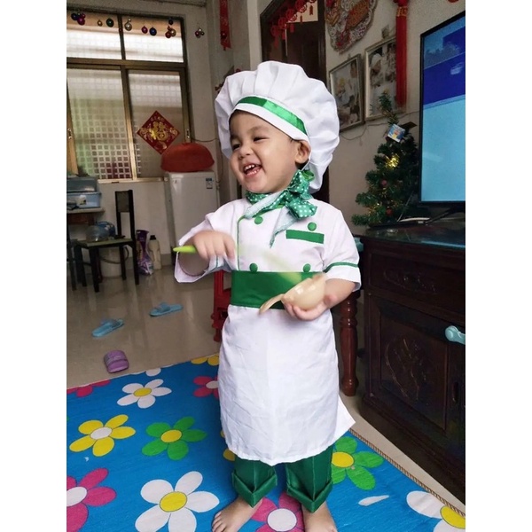 Bộ quần áo đầu bếp ; Bộ chụp ảnh cho bé