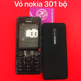 Vỏ nokia 301 bộ zin-mới 100%