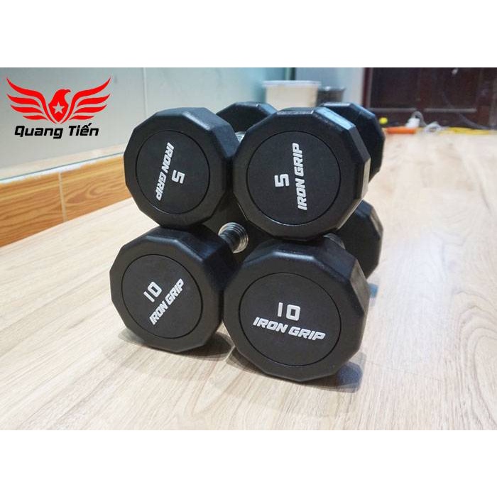 Tạ tay bọc cao su Iron Grip 30 kg (giá 1 quả)