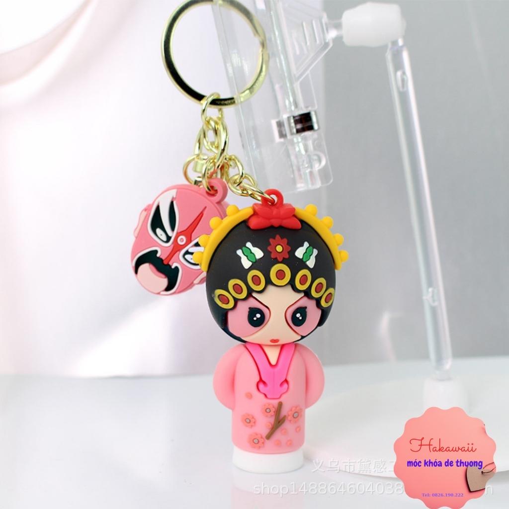 Móc khóa anime hát bội cổ trang Trung Hoa hot trend 2021, dùng làm móc khóa ô tô