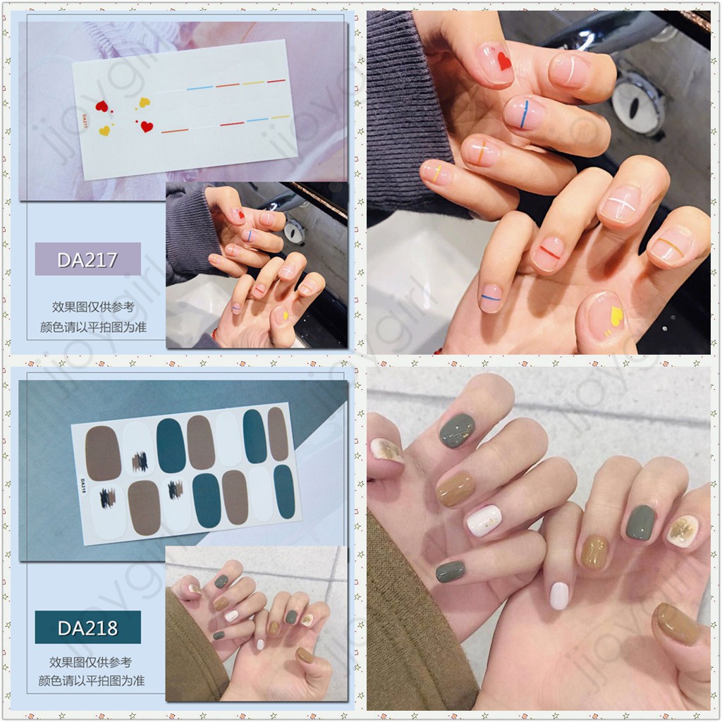 Nhãn dán trang trí móng 3D đẹp mắt DIY DA217-232