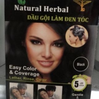 Dầu gội làm đen tóc Natural Herbal 30ml×10