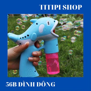 (Siêu giảm giá) SÚNG ĐỒ CHƠI BẮN BONG BÓNG XÀ PHÒNG HÌNH CÁ HEO CHO BÉ