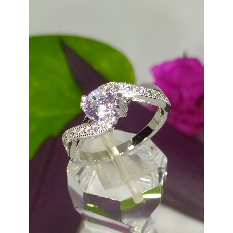 Nhẫn kim cương nhân tạo hột chủ 6lli