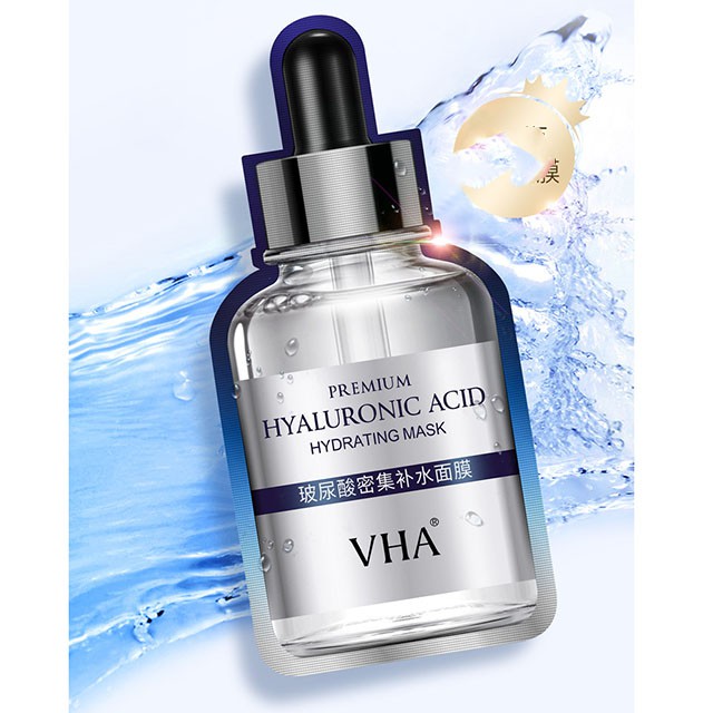 Mặt Nạ VHA Premium Hyaluronic Acid Dưỡng Ẩm Chuyên Sâu Thủ Nhỏ Lỗ Chân Lông Kiểm Soát Dầu Nhờn