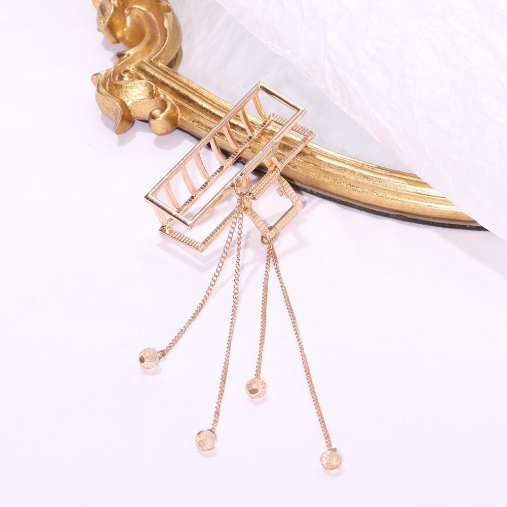 Kẹp Tóc Hình Bướm Lấp Lánh Phong Cách Vintage Thanh Lịch Cho Nữ|Kẹp Tóc Tua Rua Chất Liệu Hợp Kim