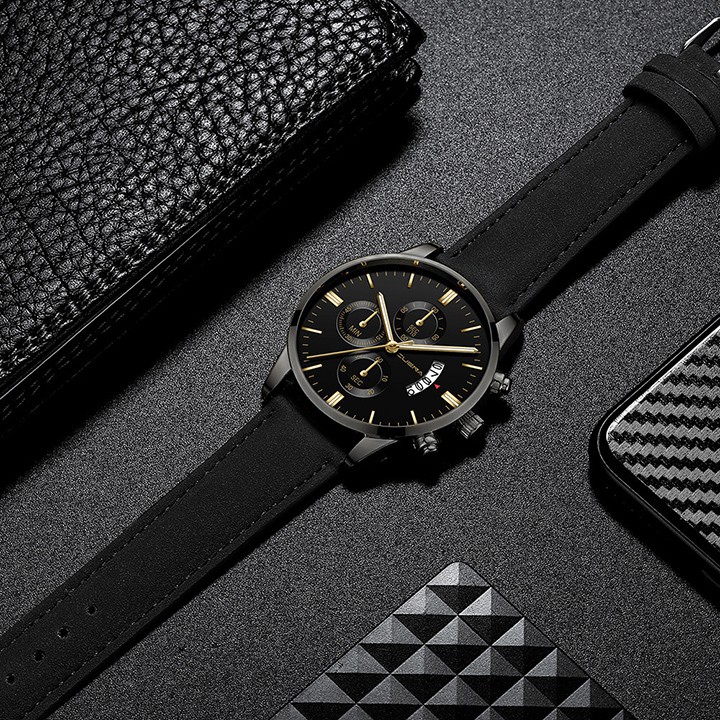 [HOT] Đồng hồ nam Cuena - CU845 sang trọng nam tính dây da chống nước | BigBuy360 - bigbuy360.vn