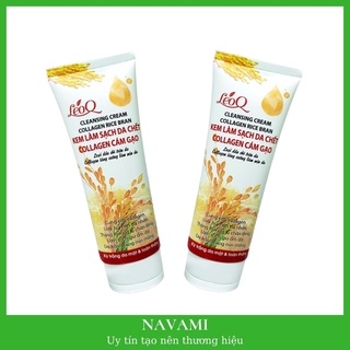 Tẩy tế bào chết mặt và body toàn thân làm trắng da LeoQ collagen cám gạo 100ml