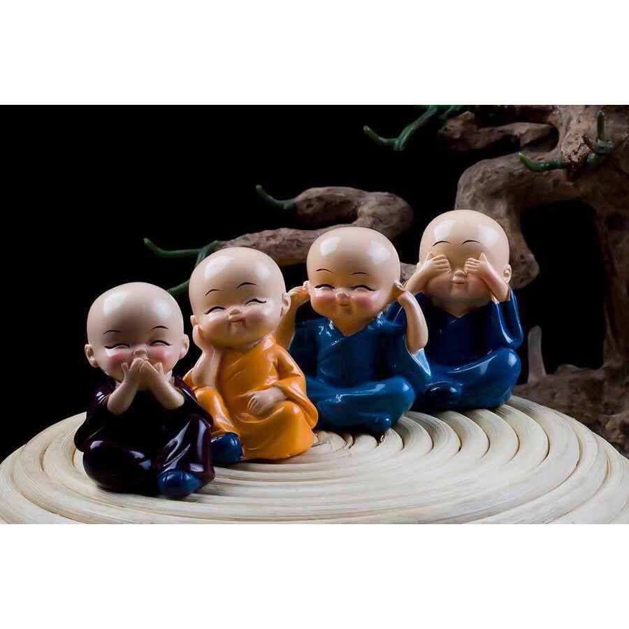 [Rẻ Nhất] Set 4 Tượng Phật Phong Thủy, Tượng Tứ Không (Có Hộp) | BigBuy360 - bigbuy360.vn