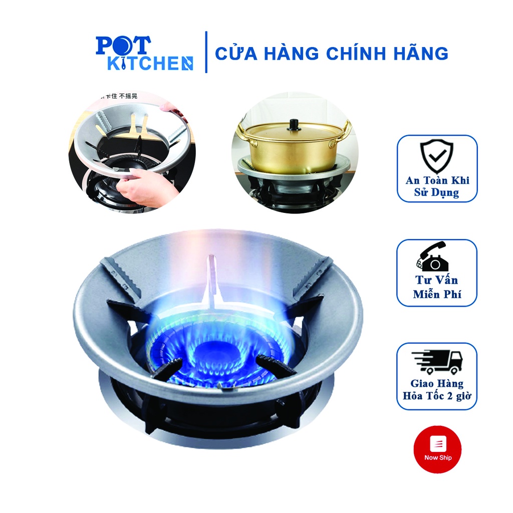 Kiềng chắn gió bếp gas, kiềng chống tản nhiệt đa năng phù hợp mọi loại bếp Gas POT KITCHEN
