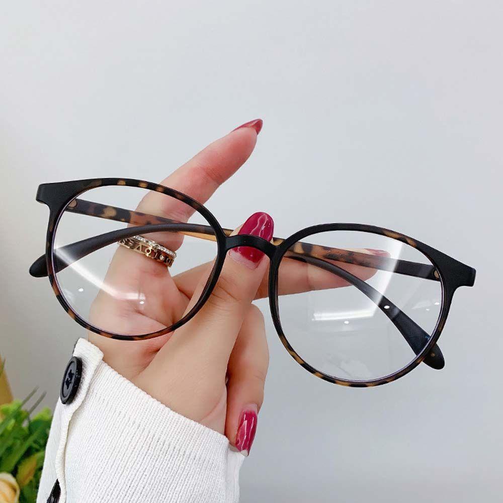Mắt Kính Gọng Vuông Màu Đen Chống Bức Xạ Phong Cách Hàn Quốc Cho Nữ