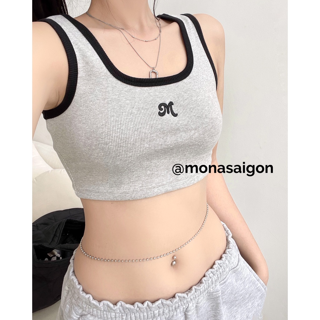 Áo croptop thun ba lỗ MONÁ - KABI