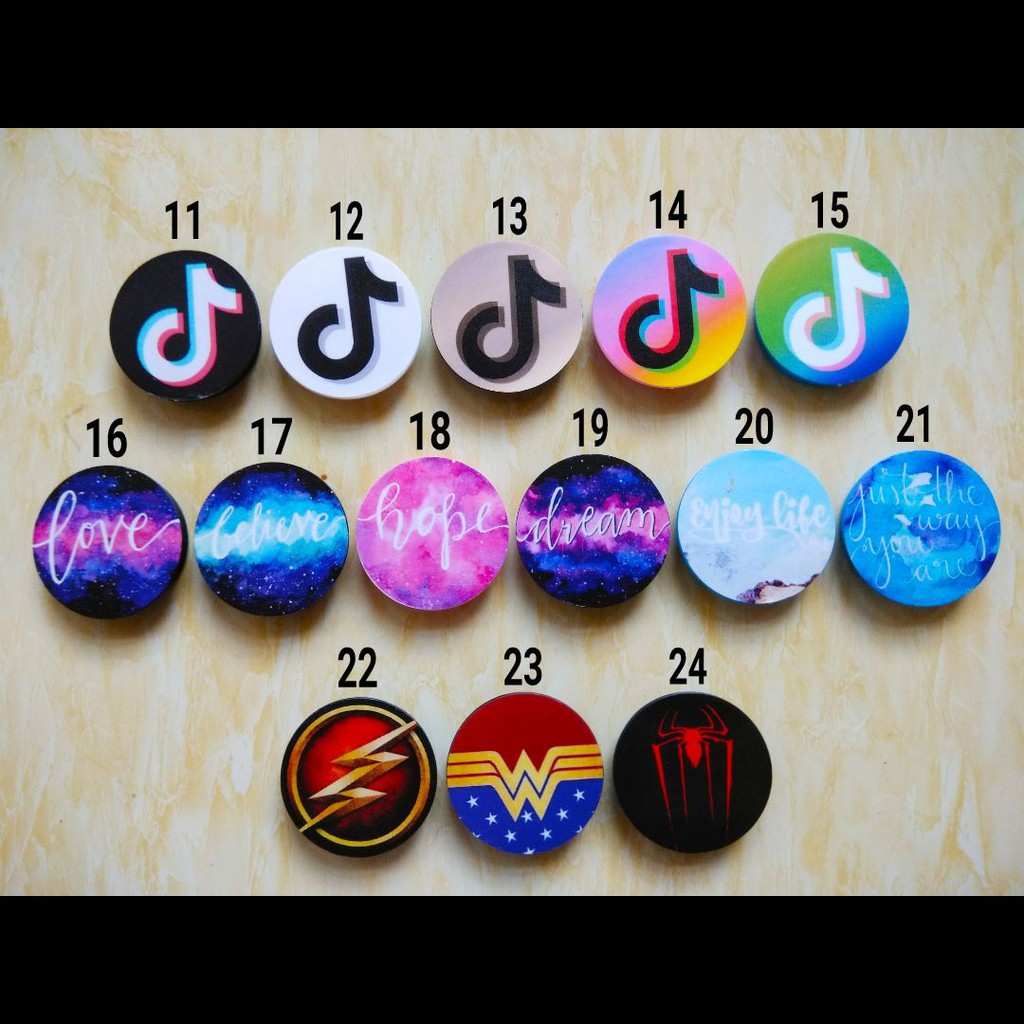 Giá đỡ Popsockets TIK TOK Free To Choose Motif no. 11-24 / popsockets pop socket tumblr love hope