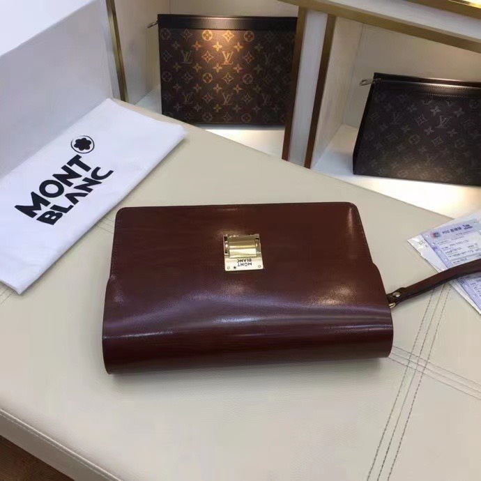 Ví cầm tay nam có khóa số hàng da bò Mill cao cấp màu nâu và đen 6571 bảo hành 24 tháng