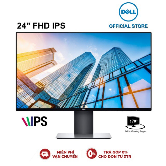 Màn Hình Dell U2419H 23.8" WHD LED 1920x1080 HDMI DP USB 3.0 (U2419H) - Chính Hãng