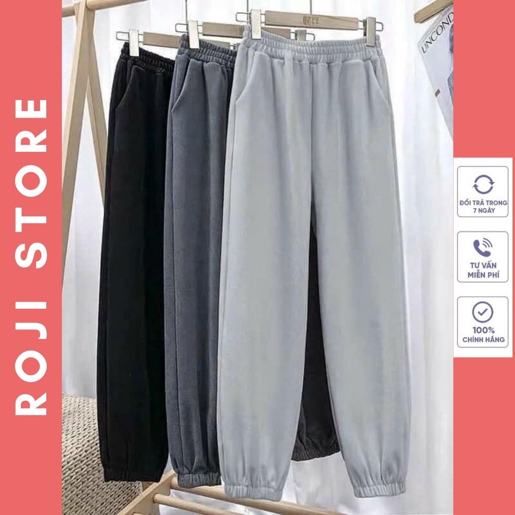 Quần Jogger Len Tăm Nữ - Quần Bom Jogger thể thao 3 màu - Hàng QCCC | BigBuy360 - bigbuy360.vn
